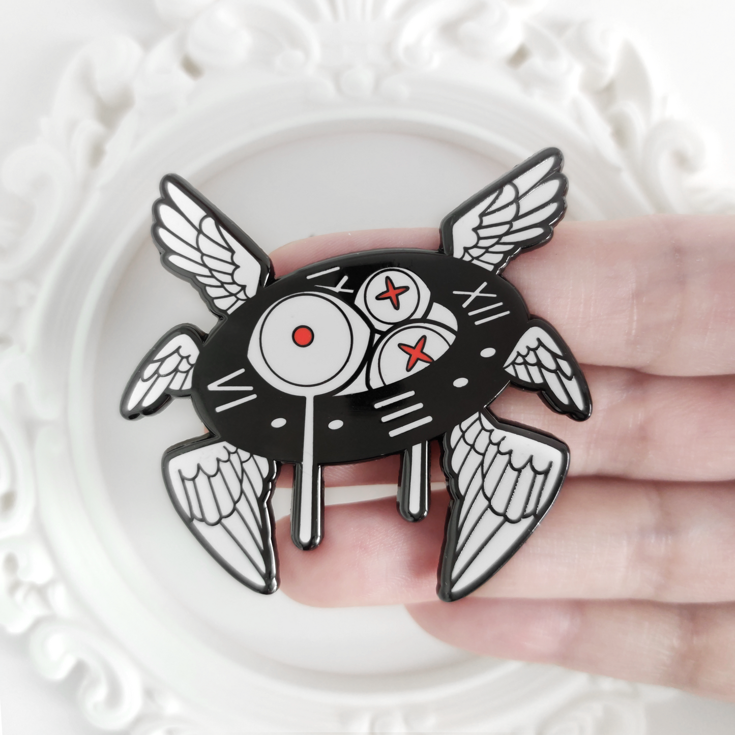 Azrael - Enamel Pin - Black