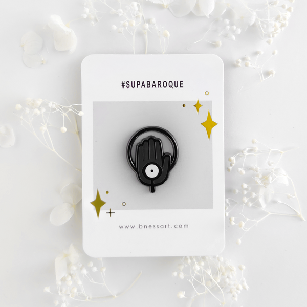 Hand of Awareness - Enamel Pin - Midnight