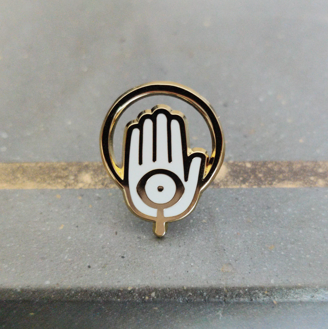 Hand of Awareness - Enamel Pin - Gold Plated