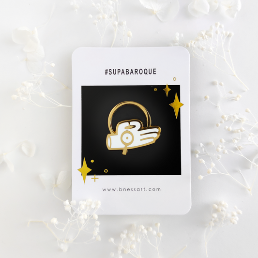 Fingers of Consciousness - Enamel Pin - Gold Plated