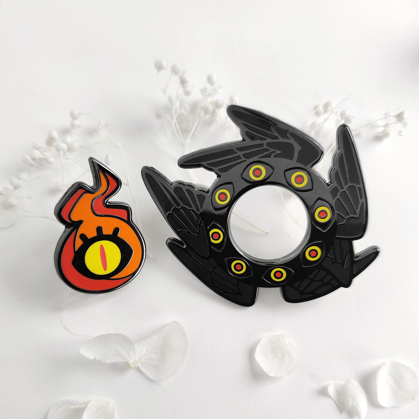 Immolated - Enamel Pin - Black
