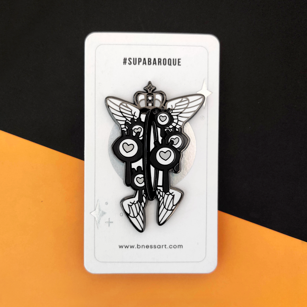 Chamuel - Enamel Pin - Black