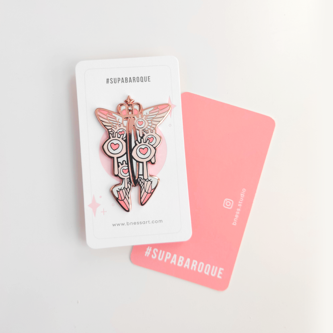 Chamuel - Enamel Pin - Rose Pink