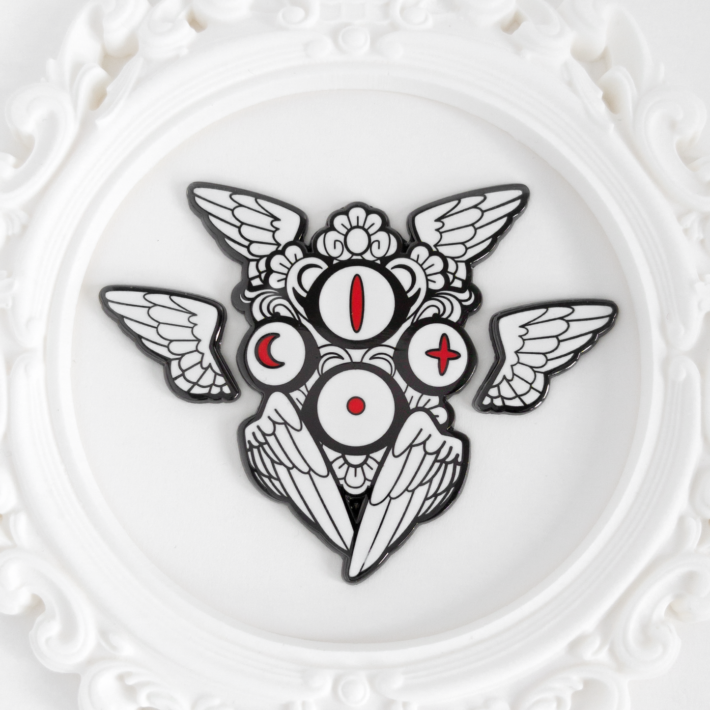 Cherubim - Enamel Pin - Black