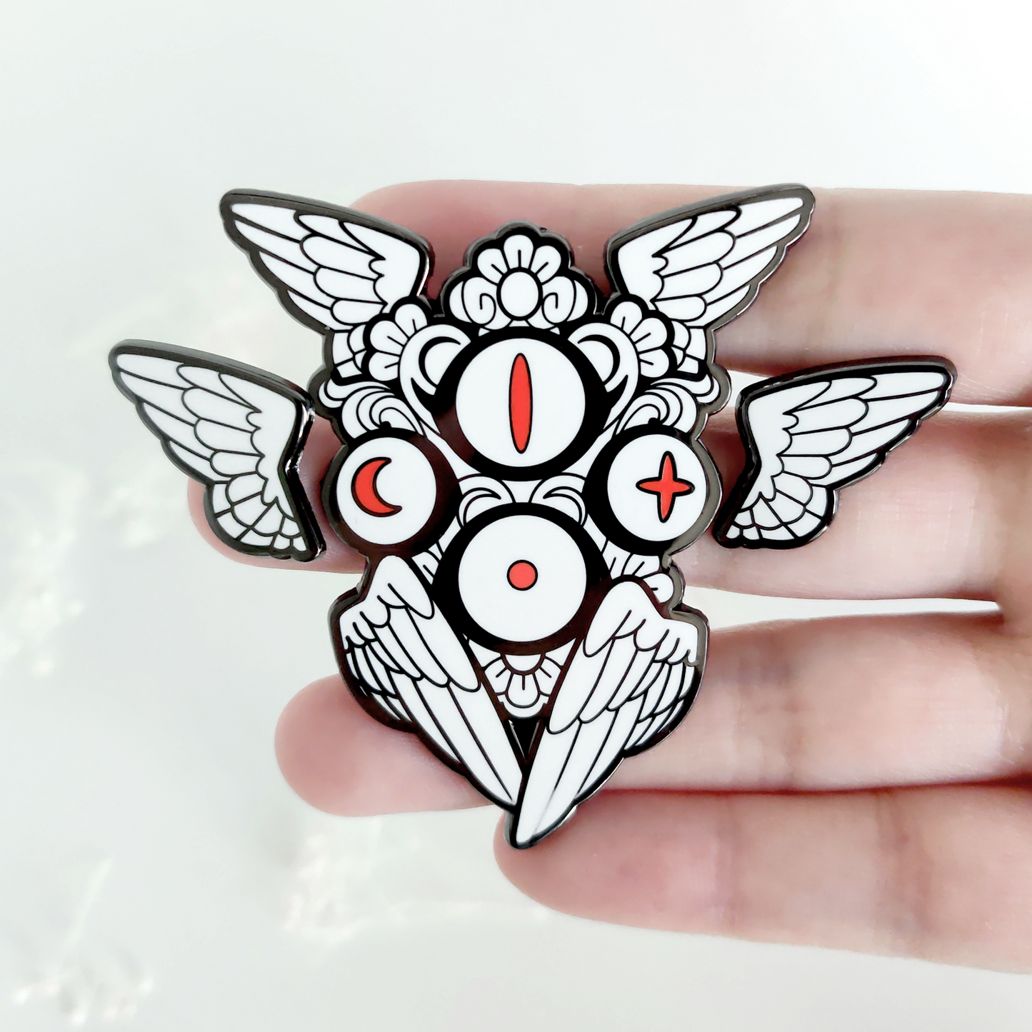 Cherubim - Enamel Pin - Antique Gold