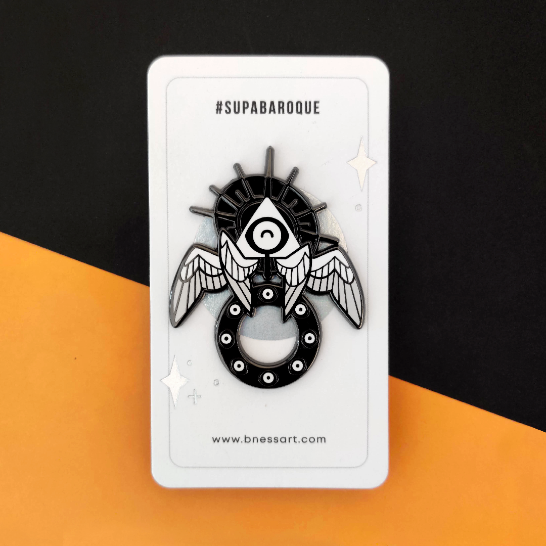 Ophanim - Enamel Pin - Black
