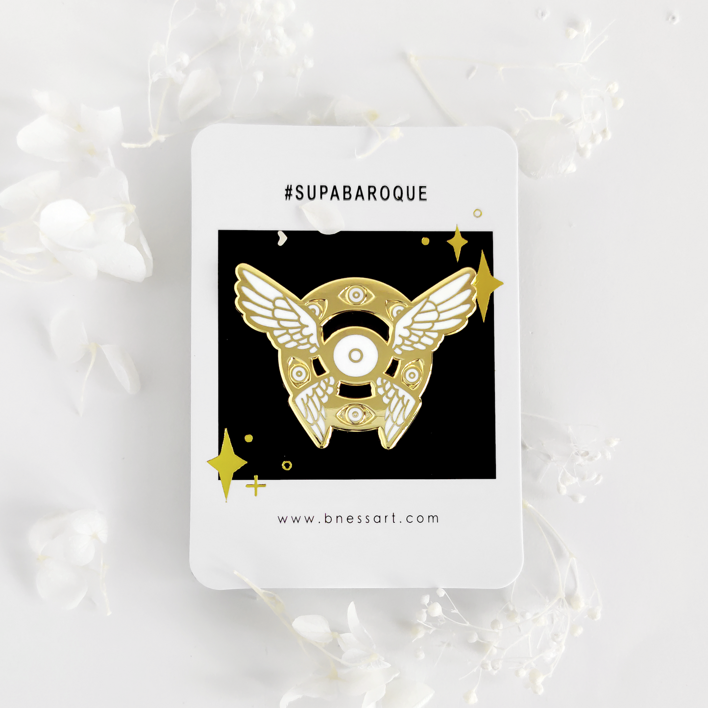 Ophanim D - Enamel Pin - Gold