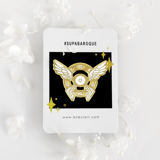 Ophanim D - Enamel Pin - Gold