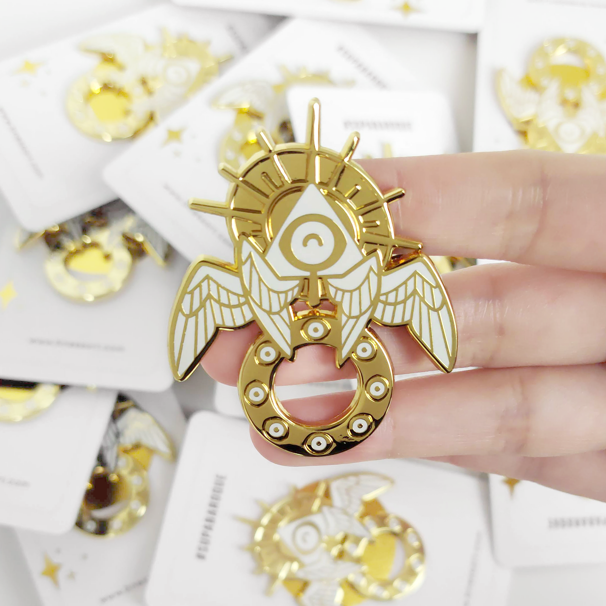 Ophanim Angel Enamel Pin