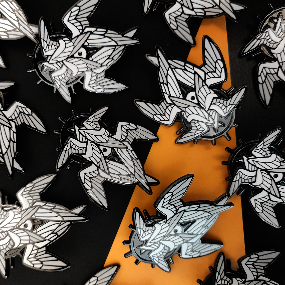 Seraphim - Enamel Pin - Black