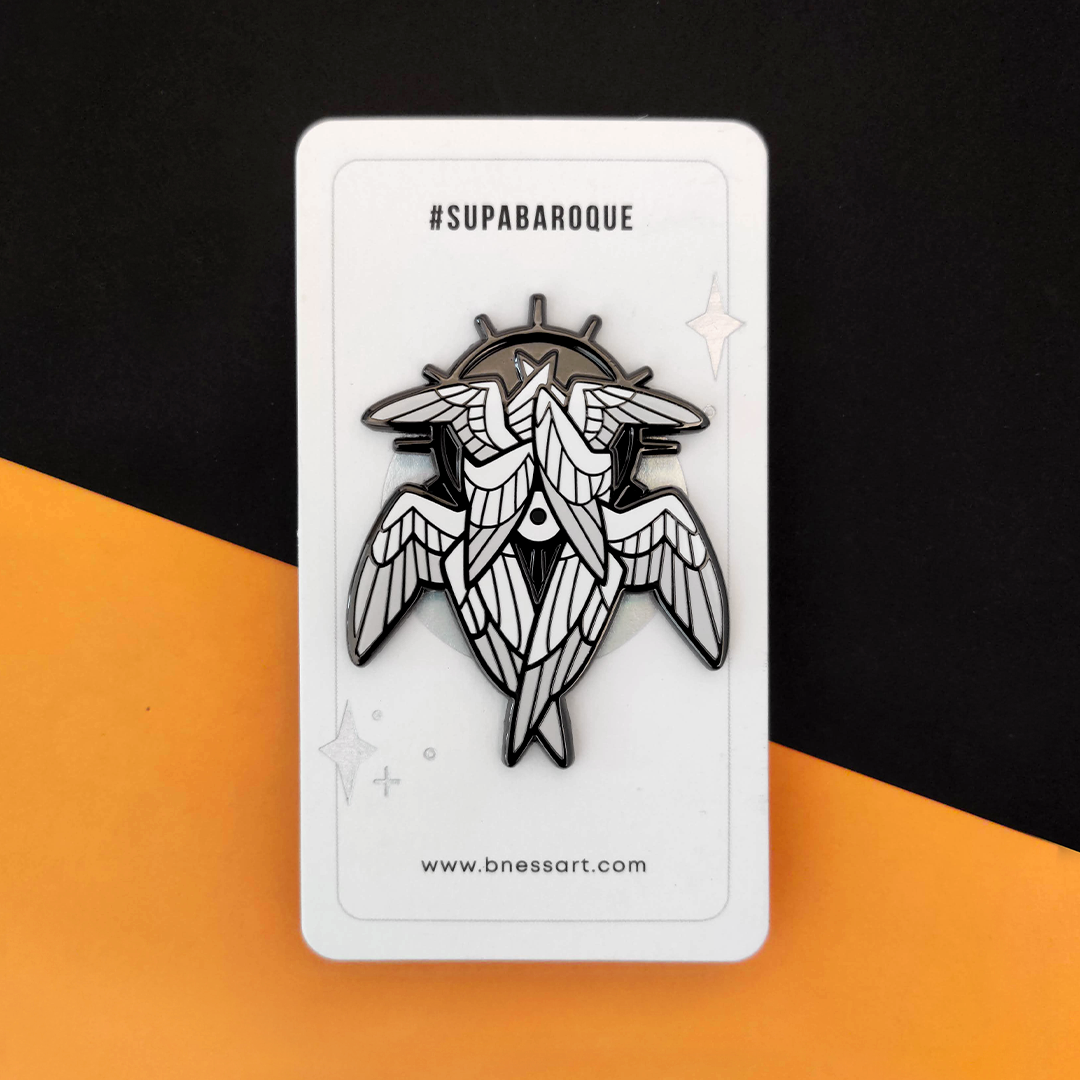 Seraphim - Enamel Pin - Black