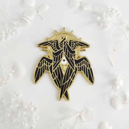 Seraphim - Enamel Pin - Gold Black