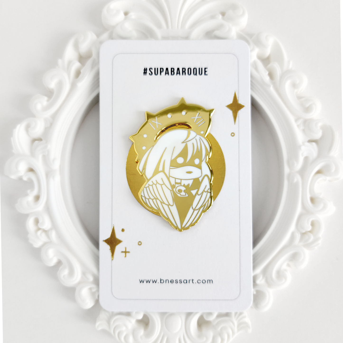 Mori Enamel Pin - Gold Plated